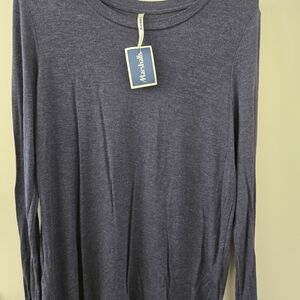 Marshalls Heather Blue Long Sleeve Top